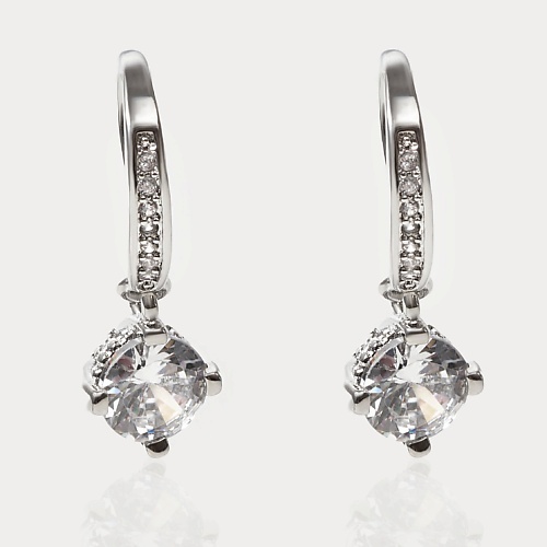 

SHINE & BEAUTY Серьги покрытые серебром с кристаллами Swarovski, Серьги покрытые серебром с кристаллами Swarovski