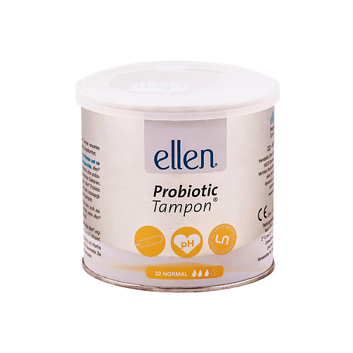 

ELLEN Тампон с пробиотиками normal 22.0, Тампон с пробиотиками normal