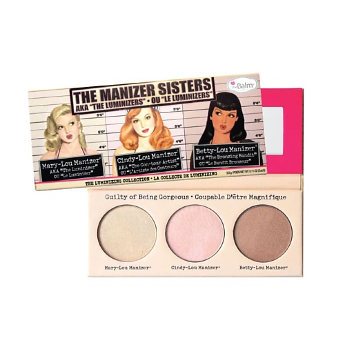 

THEBALM THE BALM Палетка хайлайтеров The Manizer Sisters, THE BALM Палетка хайлайтеров The Manizer Sisters