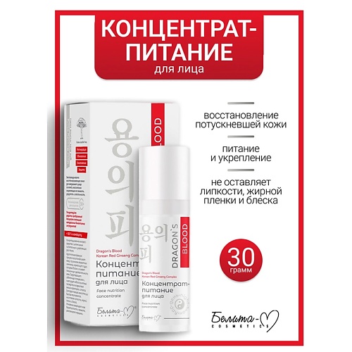 

БЕЛИТА-М Концентрат-питание для лица Dragon's Blood, Концентрат-питание для лица Dragon's Blood