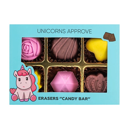 Офисные принадлежности  Летуаль UNICORNS APPROVE Ластики CANDY BAR