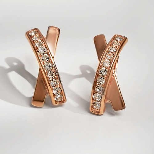 

SHINE & BEAUTY Серьги покрытые золотом с ювелирным стеклом PRECIOSA, Серьги покрытые золотом с ювелирным стеклом PRECIOSA
