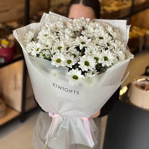 

KIWIGIFTS Букет цветов живые из хризантем, Букет цветов живые из хризантем