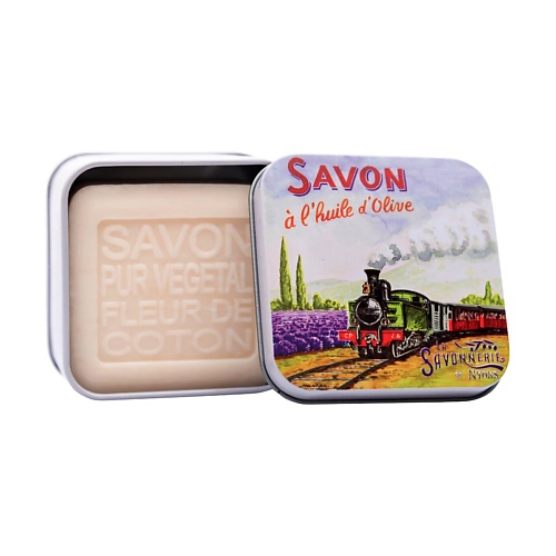 

LA SAVONNERIE DE NYONS Мыло с цветком хлопка Локомотив 100.0, Мыло с цветком хлопка Локомотив