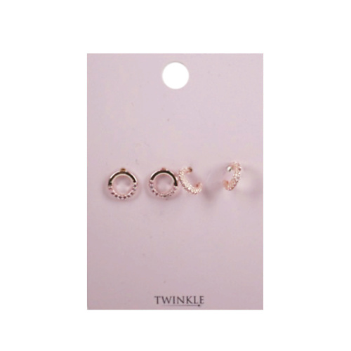 

TWINKLE Серьги набор Pink, Серьги набор Pink