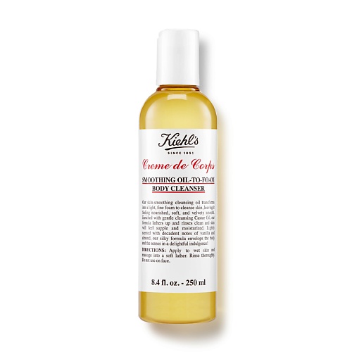 

KIEHL'S Масло для душа Creme de Corps Smoothing Oil-to-Foam Body Cleanser, Масло для душа Creme de Corps Smoothing Oil-to-Foam Body Cleanser
