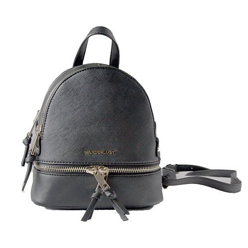 

ЛЭТУАЛЬ WANDERLUST Рюкзак Wanderlust Saffiano small черный, WANDERLUST Рюкзак Wanderlust Saffiano small черный