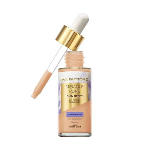 MAX FACTOR Тональный крем-сыворотка Miracle Pure Skin Reset 2in1