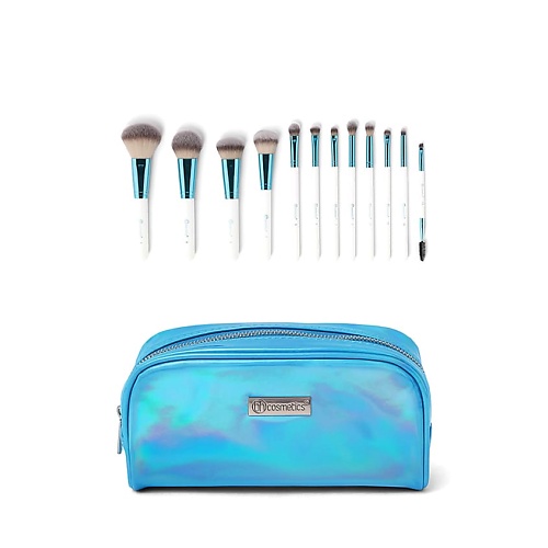 

BH COSMETICS Набор кистей с косметичкой Poolside Chic, Набор кистей с косметичкой Poolside Chic