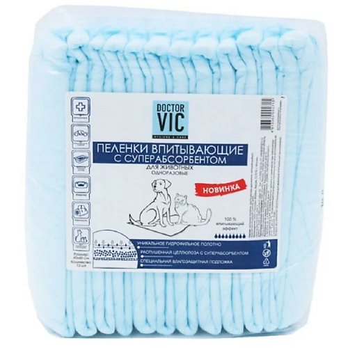 

DOCTOR VIC Пеленки(подстилки) впитывающие для животных, Пеленки(подстилки) впитывающие для животных