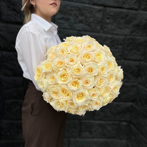 

CITY FLOWERS Букет "51 роза сорта Candlelight", Букет "51 роза сорта Candlelight"