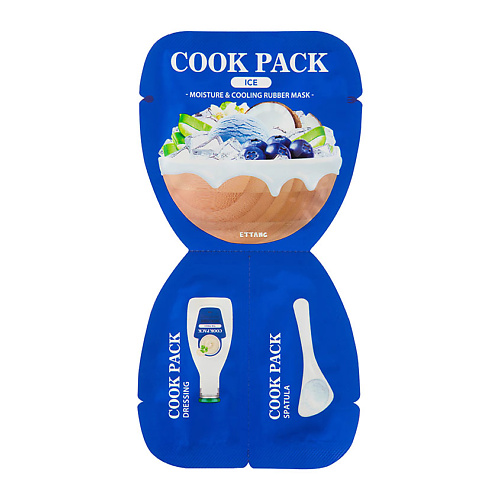 

ETTANG Маска для лица увлажняющая и охлаждающая Cook Pack Ice Moisture & Cooling Rubber Mask, Маска для лица увлажняющая и охлаждающая Cook Pack Ice Moisture & Cooling Rubber Mask
