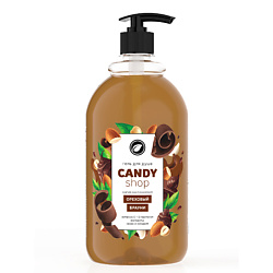 Гель для душа «CANDY SHOP» Ореховый брауни с дозатором