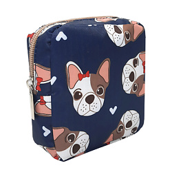 Косметичка женская маленькая "Бульдоги"