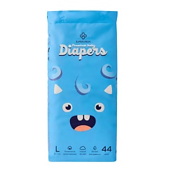 Подгузники Premium baby Diapers размер L ( вес 9-13 кг)