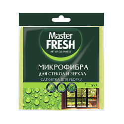 Салфетка для стекол и зеркал, микрофибра