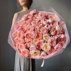 Пышный премиальный букет из роз Джульетта. Veresk 259