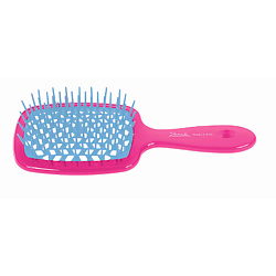Расческа для волос розовый с голубым Superbrush