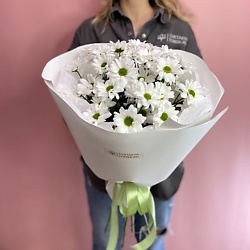 Букет из 5 кустовых хризантем "Chic"