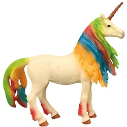 Игрушка семья  единорогов с радужной гривой