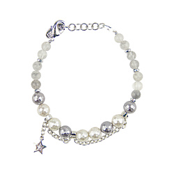 Браслет с агатом и перламутром