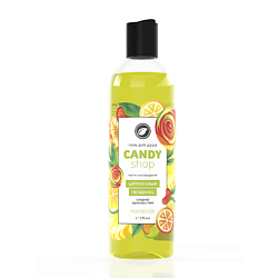 Гель для душа «CANDY SHOP» с крышкой диск-топ Цитрусовый леденец