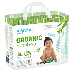 Подгузники-трусики, Organic Bamboo, размер XL