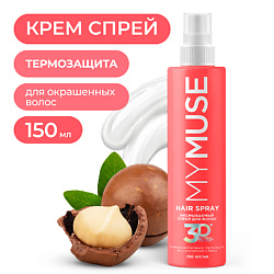 Несмываемый спрей для волос интенсивное питание, термозащита, восстановление и блеск