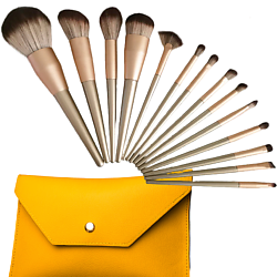 Набор профессиональных кистей для макияжа с чехлом