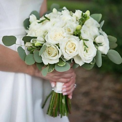Букет невесты круглый