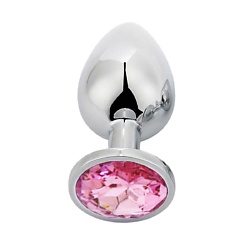 Металлическая анальная пробка с кристалом