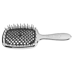 Расческа для волос серебро с черным Superbrush