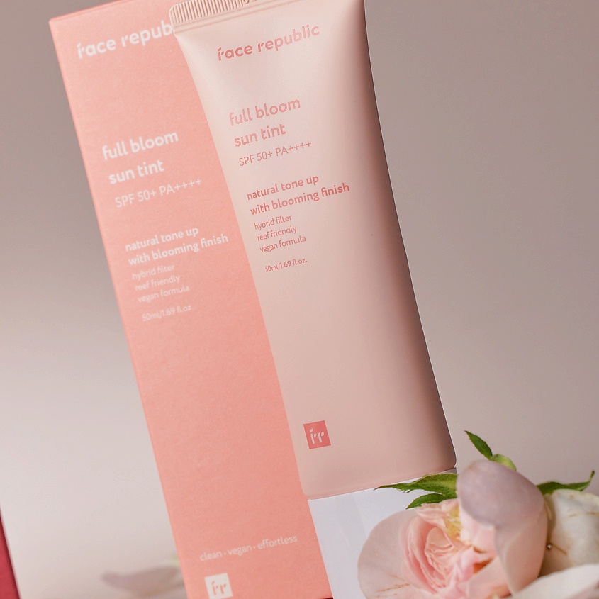 FACE REPUBLIC Тинт для лица солнцезащитный SPF50+ PA++++ Full bloom sun tint – фото 5