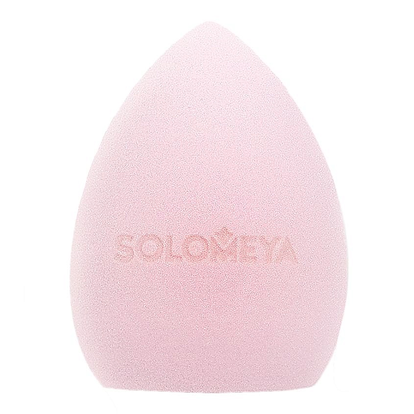 SOLOMEYA Косметический спонж для макияжа со срезом лиловый Flat End blending sponge lilac – фото 3
