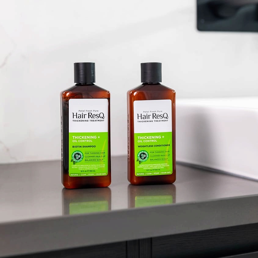 PETAL FRESH Кондиционер уплотняющий для тонких и склонных к жирности волос без эффекта утяжеления Hair ResQ – фото 5