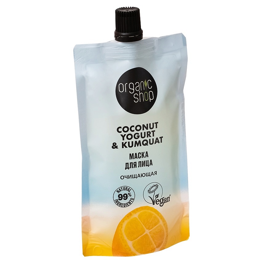 ORGANIC SHOP Маска для лица "Очищающая" Coconut yogurt – фото 2