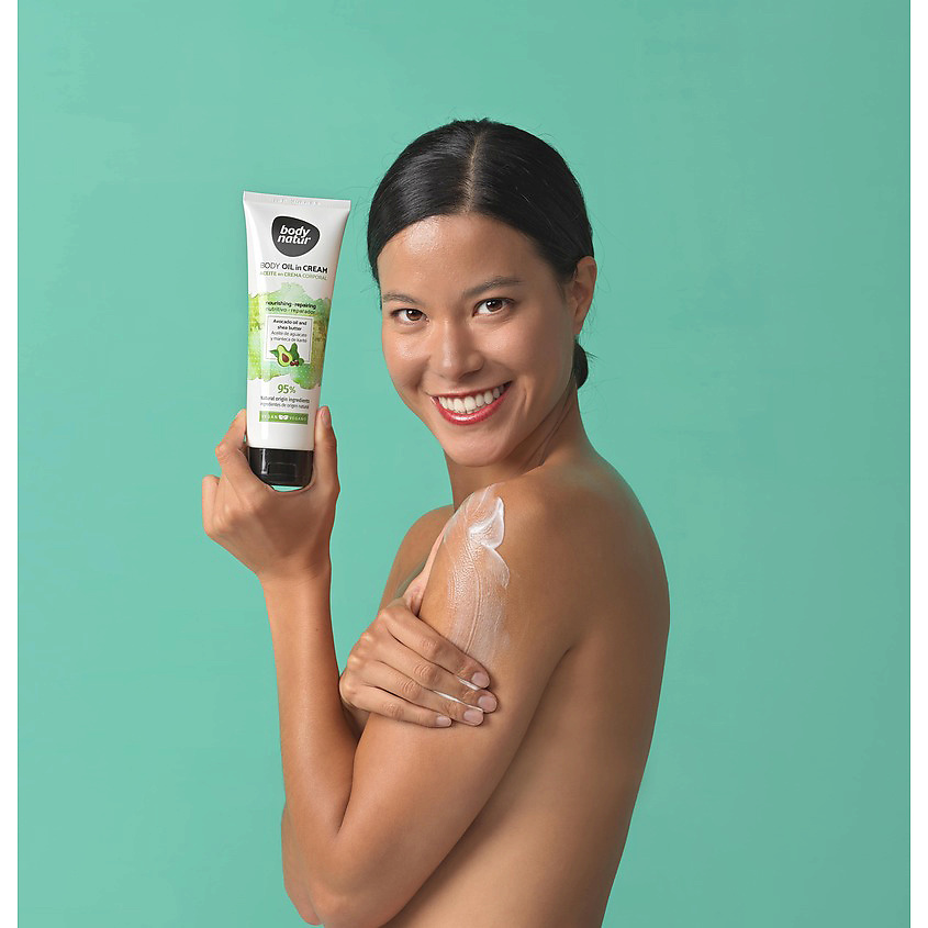 BODY NATUR Крем - масло для тела масло авокадо и масло ши Body Oil in Cream – фото 3