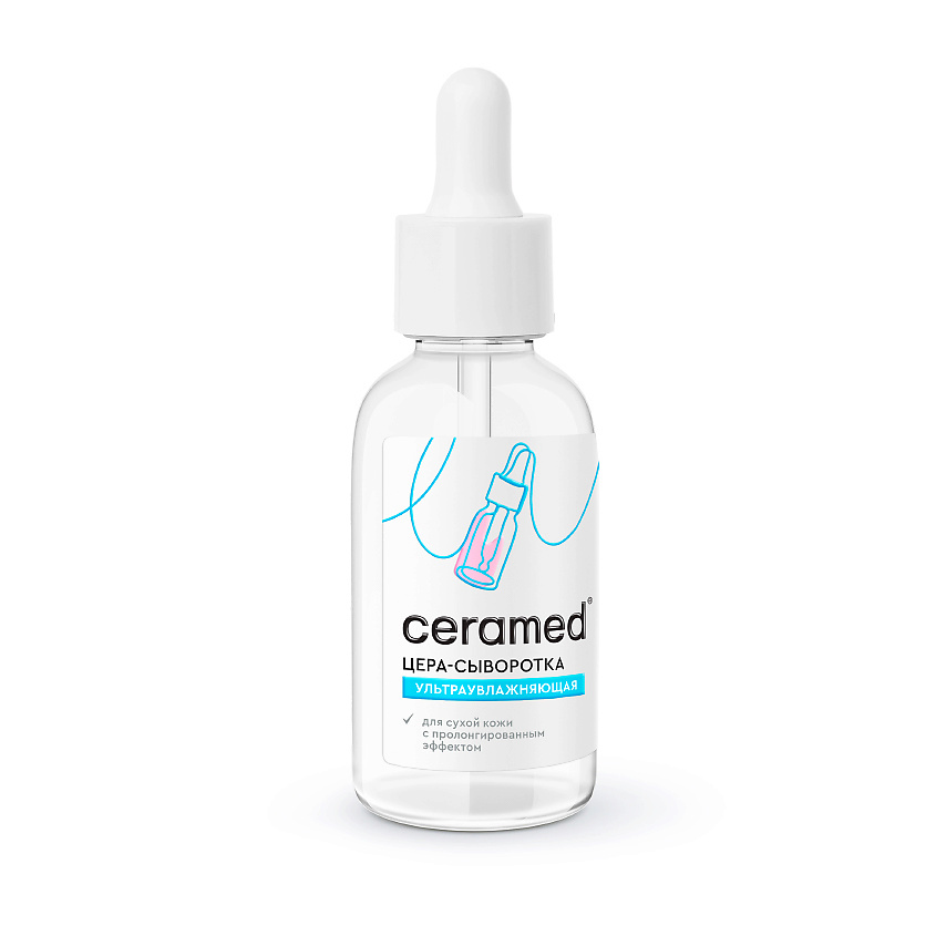CERAMED Цера-сыворотка для лица Ультраувлажняющая с гиалуроновой кислотой Cera Hydro Serum – фото 3