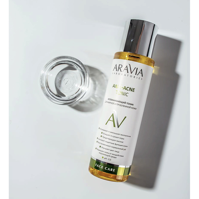ARAVIA LABORATORIES Успокаивающий тоник для жирной и проблемной кожи Anti-Acne Tonic – фото 3