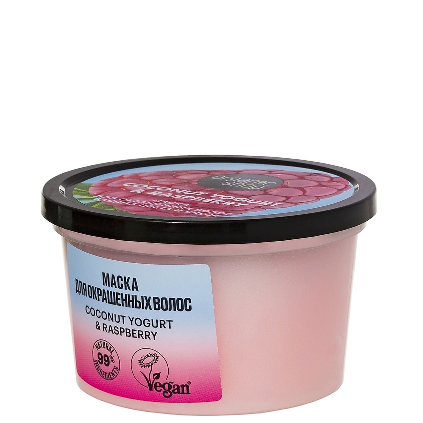 ORGANIC SHOP Маска для окрашенных волос "Защита цвета и блеск" Coconut yogurt – фото 3