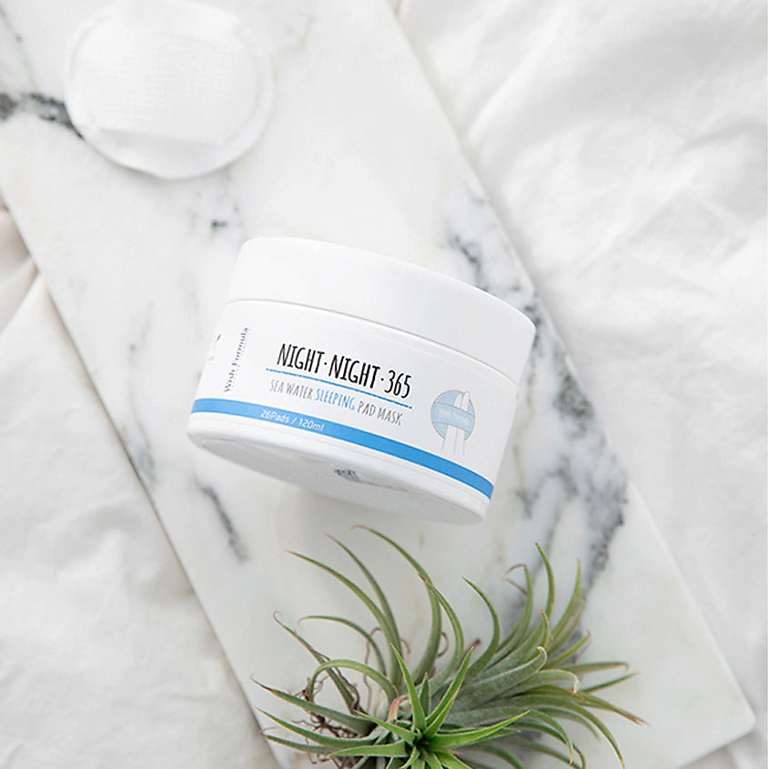

WISH FORMULA Диски для лица очищающие ночные с морской водой Night Night 365 Sea Water Sleeping Pad Mask, Диски для лица очищающие ночные с морской водой Night Night 365 Sea Water Sleeping Pad Mask