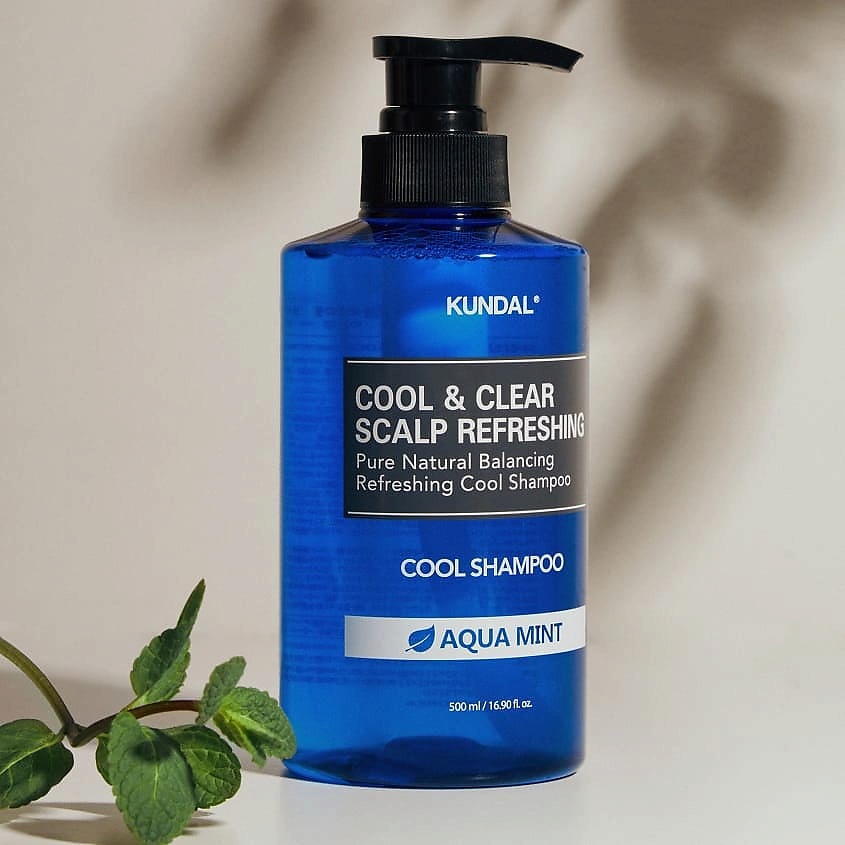 KUNDAL Шампунь освежающий и успокаивающий кожу головы Водная Мята Cool & Clear Shampoo – фото 4