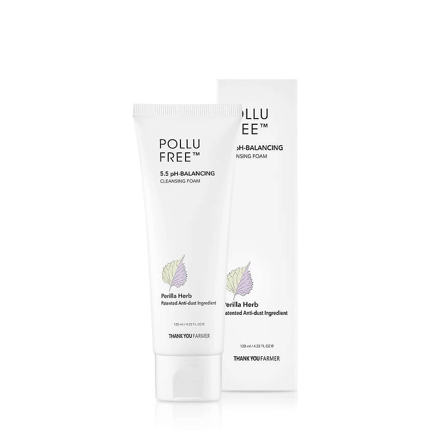 THANK YOU FARMER Пенка для лица очищающая 5.5 pH Pollu Free Cleansing Foam – фото 3