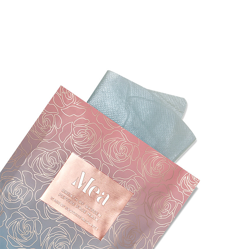 MEA Тонизирующая гидрогелевая маска с пептидами Breath Of Oxygen Peptide Face Mask – фото 2