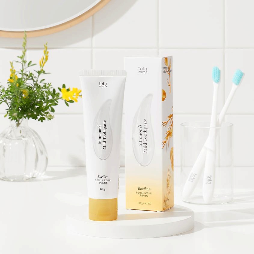 TNTNMOM'S Зубная паста для женщин во время беременности и после родов Ройбуш Mild Toothpaste Rooibos – фото 3