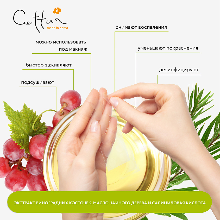 CETTUA Мини-пластыри для проблемной кожи Spot Clear Patch – фото 3