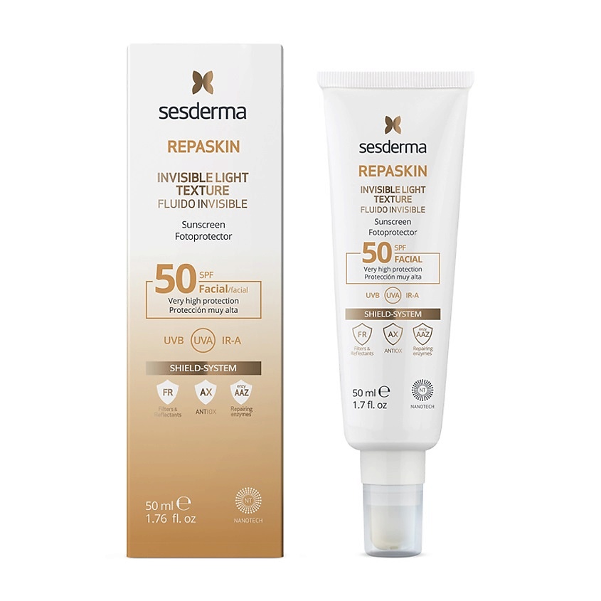 SESDERMA Средство солнцезащитное SPF 50 REPASKIN INVISIBLE LIGHT TEXTURE – фото 2