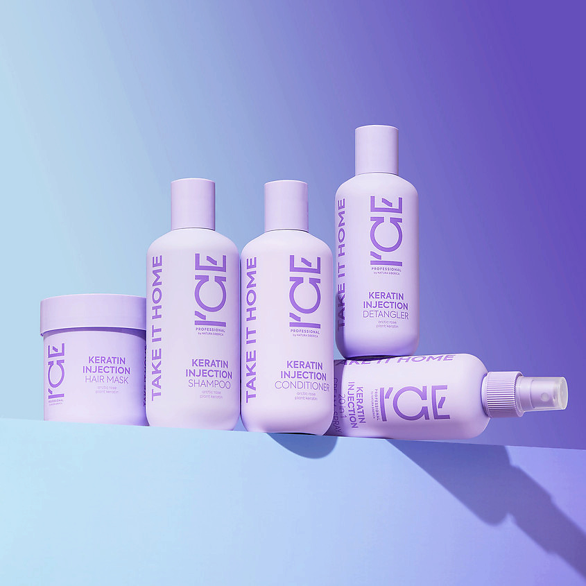 ICE BY NATURA SIBERICA Кератиновый кондиционер для повреждённых волос Keratin Injection Conditioner – фото 6