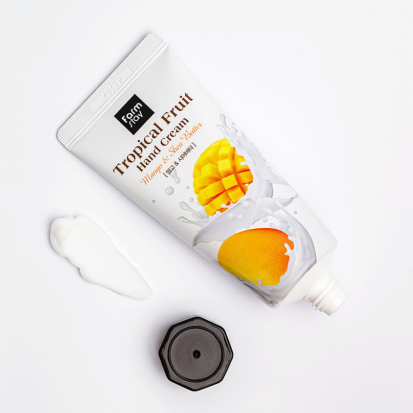 FARMSTAY Крем для рук с манго и маслом ши Mango & Shea Butter Tropical Fruit Hand Cream – фото 2