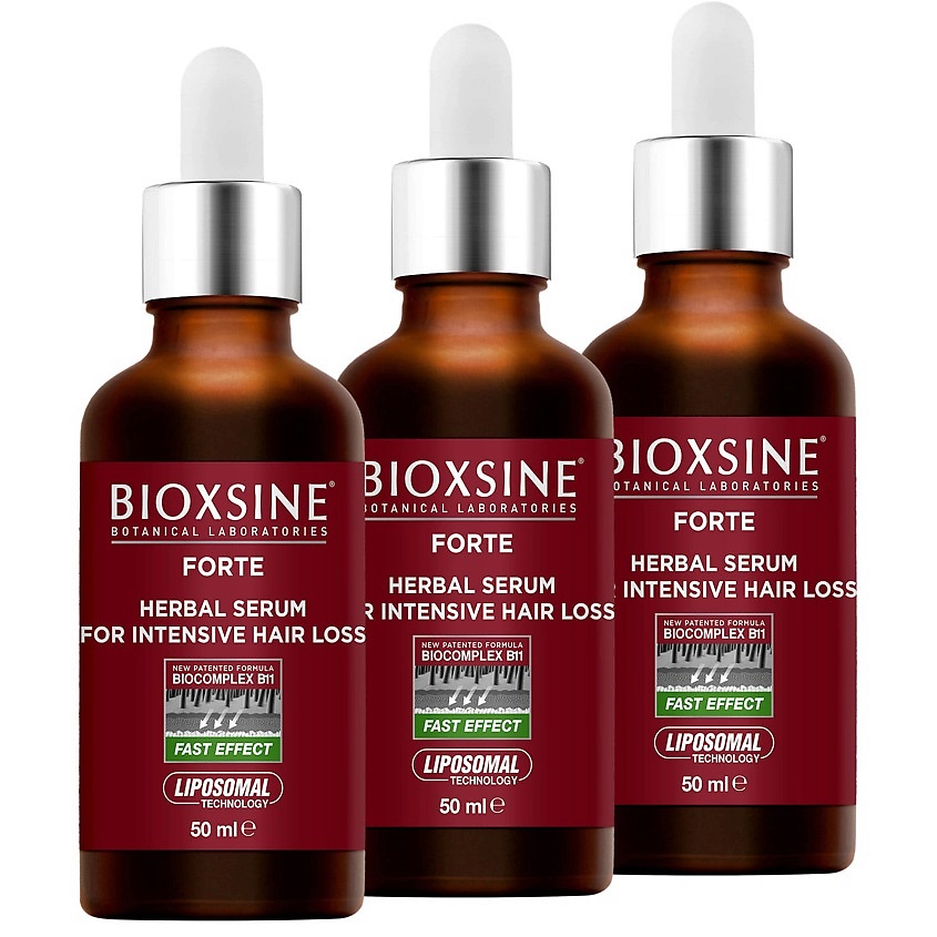 BIOXSINE Сыворотка форте против интенсивного выпадения для всех типов волос DermaGen – фото 2